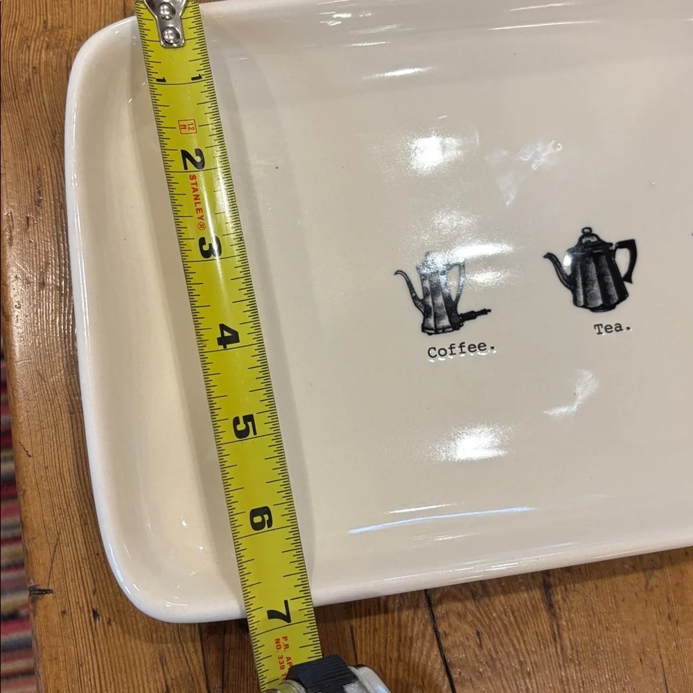 Rae Dunn winter beverage serving‎ tray coffee tea cocoa cider artisan collection